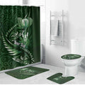 Personalised All Green New Zealand Darts Bathroom Set Aoteroa Fern Maori Galaxy Style - Aussie Hoodie