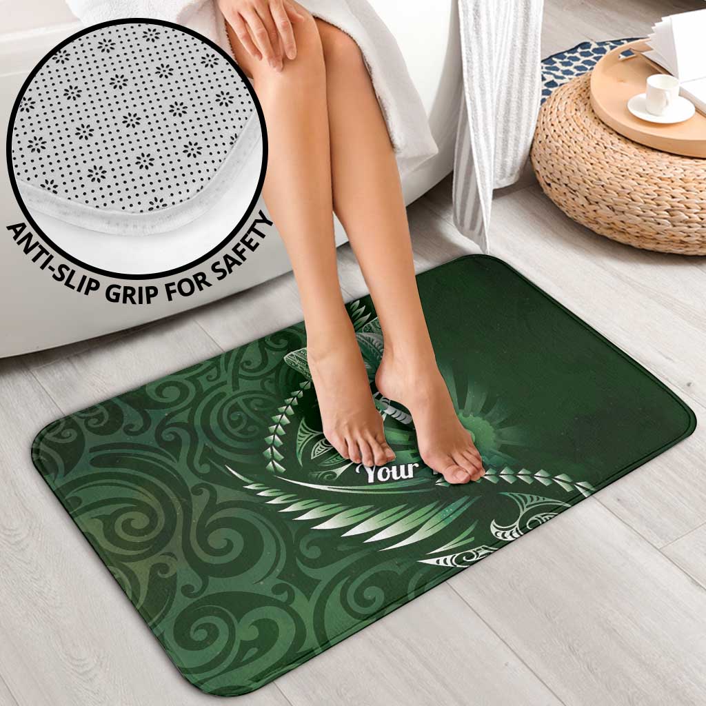 Personalised All Green New Zealand Darts Bathroom Set Aoteroa Fern Maori Galaxy Style - Aussie Hoodie