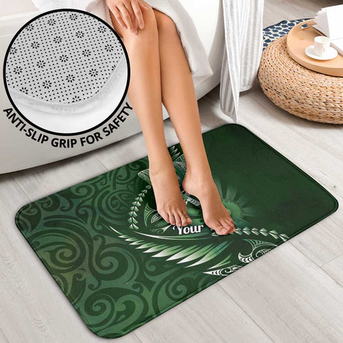 Personalised All Green New Zealand Darts Bathroom Set Aoteroa Fern Maori Galaxy Style - Aussie Hoodie