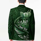 Personalised All Green New Zealand Darts Blazer Aoteroa Fern Maori Galaxy Style - Aussie Hoodie