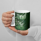 All Green New Zealand Darts Ceramic Mug Aoteroa Fern Maori Galaxy Style - Aussie Hoodie