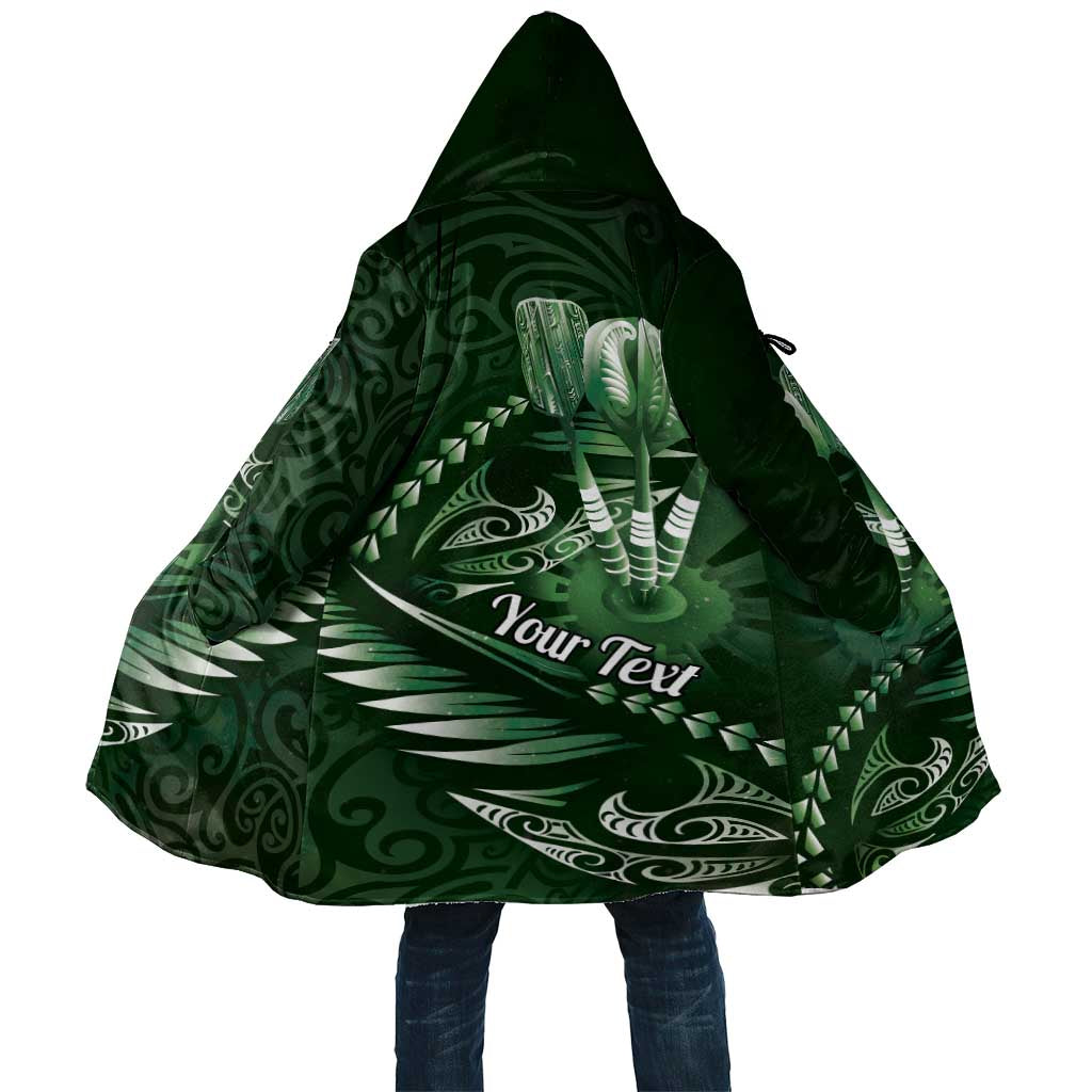 Personalised All Green New Zealand Darts Cloak Aoteroa Fern Maori Galaxy Style - Aussie Hoodie