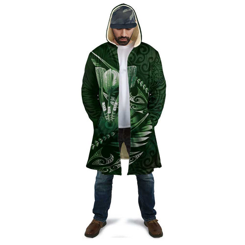 Personalised All Green New Zealand Darts Cloak Aoteroa Fern Maori Galaxy Style - Aussie Hoodie