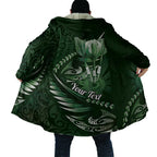 Personalised All Green New Zealand Darts Cloak Aoteroa Fern Maori Galaxy Style - Aussie Hoodie