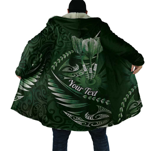 Personalised All Green New Zealand Darts Cloak Aoteroa Fern Maori Galaxy Style - Aussie Hoodie
