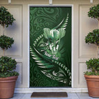 Personalised All Green New Zealand Darts Door Cover Aoteroa Fern Maori Galaxy Style - Aussie Hoodie