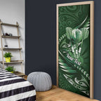 Personalised All Green New Zealand Darts Door Cover Aoteroa Fern Maori Galaxy Style - Aussie Hoodie