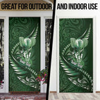 Personalised All Green New Zealand Darts Door Cover Aoteroa Fern Maori Galaxy Style - Aussie Hoodie