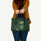 Personalised All Green New Zealand Darts Leather Bag Aoteroa Fern Maori Galaxy Style - Aussie Hoodie