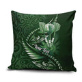 Personalised All Green New Zealand Darts Pillow Cover Aoteroa Fern Maori Galaxy Style - Aussie Hoodie