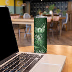 All Green New Zealand Darts Skinny Tumbler Aoteroa Fern Maori Galaxy Style