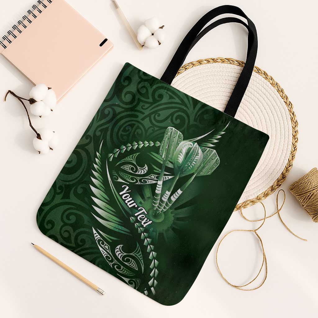 Personalised All Green New Zealand Darts Tote Bag Aoteroa Fern Maori Galaxy Style - Aussie Hoodie