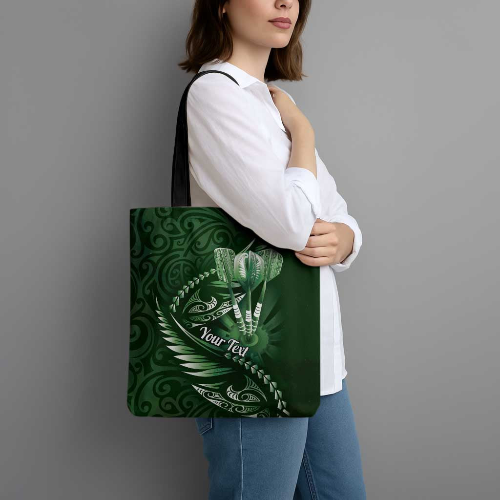 Personalised All Green New Zealand Darts Tote Bag Aoteroa Fern Maori Galaxy Style - Aussie Hoodie