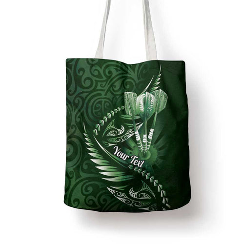 Personalised All Green New Zealand Darts Tote Bag Aoteroa Fern Maori Galaxy Style - Aussie Hoodie