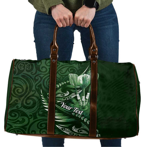 Personalised All Green New Zealand Darts Travel Bag Aoteroa Fern Maori Galaxy Style - Aussie Hoodie