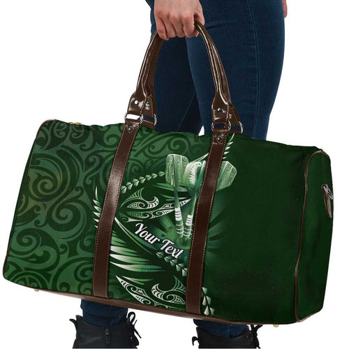 Personalised All Green New Zealand Darts Travel Bag Aoteroa Fern Maori Galaxy Style - Aussie Hoodie