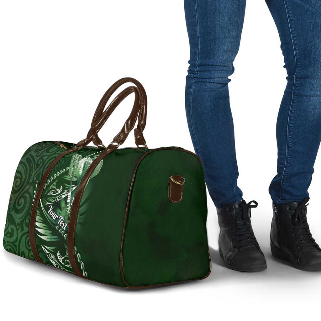 Personalised All Green New Zealand Darts Travel Bag Aoteroa Fern Maori Galaxy Style - Aussie Hoodie