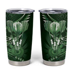 All Green New Zealand Darts Tumbler Cup Aoteroa Fern Maori Galaxy Style