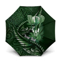 Personalised All Green New Zealand Darts Umbrella Aoteroa Fern Maori Galaxy Style - Aussie Hoodie