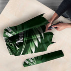 Personalised All Green New Zealand Darts Umbrella Aoteroa Fern Maori Galaxy Style - Aussie Hoodie
