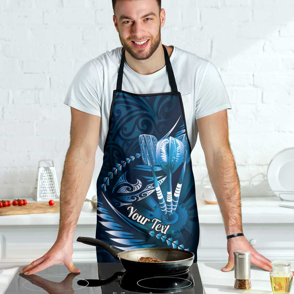 Personalised All Blue New Zealand Darts Apron Aoteroa Fern Maori Galaxy Style - Aussie Hoodie