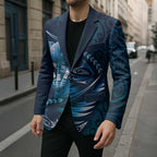 Personalised All Blue New Zealand Darts Blazer Aoteroa Fern Maori Galaxy Style - Aussie Hoodie