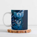 All Blue New Zealand Darts Ceramic Mug Aoteroa Fern Maori Galaxy Style - Aussie Hoodie