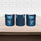 All Blue New Zealand Darts Ceramic Mug Aoteroa Fern Maori Galaxy Style - Aussie Hoodie