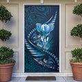 Personalised All Blue New Zealand Darts Door Cover Aoteroa Fern Maori Galaxy Style - Aussie Hoodie