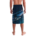 Personalised All Blue New Zealand Darts Lavalava Aoteroa Fern Maori Galaxy Style