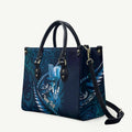 Personalised All Blue New Zealand Darts Leather Bag Aoteroa Fern Maori Galaxy Style - Aussie Hoodie