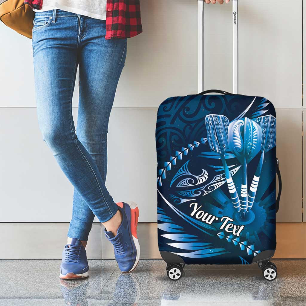 Personalised All Blue New Zealand Darts Luggage Cover Aoteroa Fern Maori Galaxy Style