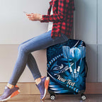 Personalised All Blue New Zealand Darts Luggage Cover Aoteroa Fern Maori Galaxy Style