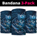 Personalised All Blue New Zealand Darts Neck Gaiter Aoteroa Fern Maori Galaxy Style - Aussie Hoodie