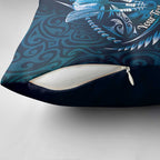 Personalised All Blue New Zealand Darts Pillow Cover Aoteroa Fern Maori Galaxy Style - Aussie Hoodie