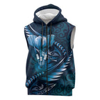 Personalised All Blue New Zealand Darts Sleeveless Zip Hoodie Aoteroa Fern Maori Galaxy Style LT14