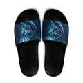 Personalised All Blue New Zealand Darts Slide Sandals Aoteroa Fern Maori Galaxy Style - Aussie Hoodie