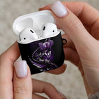 Personalised All Purple New Zealand Darts AirPods Case Aoteroa Fern Maori Galaxy Style - Aussie Hoodie