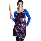 Personalised All Purple New Zealand Darts Apron Aoteroa Fern Maori Galaxy Style - Aussie Hoodie