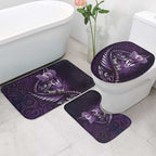 Personalised All Purple New Zealand Darts Bathroom Set Aoteroa Fern Maori Galaxy Style - Aussie Hoodie