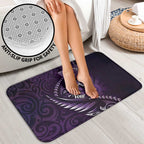 Personalised All Purple New Zealand Darts Bathroom Set Aoteroa Fern Maori Galaxy Style - Aussie Hoodie