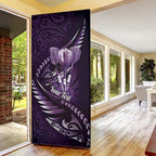 Personalised All Purple New Zealand Darts Door Cover Aoteroa Fern Maori Galaxy Style - Aussie Hoodie