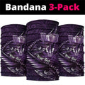 Personalised All Purple New Zealand Darts Neck Gaiter Aoteroa Fern Maori Galaxy Style - Aussie Hoodie