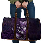 Personalised All Purple New Zealand Darts Travel Bag Aoteroa Fern Maori Galaxy Style - Aussie Hoodie