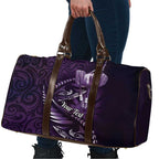Personalised All Purple New Zealand Darts Travel Bag Aoteroa Fern Maori Galaxy Style - Aussie Hoodie