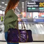Personalised All Purple New Zealand Darts Travel Bag Aoteroa Fern Maori Galaxy Style - Aussie Hoodie