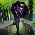 Personalised All Purple New Zealand Darts Umbrella Aoteroa Fern Maori Galaxy Style - Aussie Hoodie