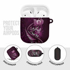 Personalised All Pink New Zealand Darts AirPods Case Aoteroa Fern Maori Galaxy Style - Aussie Hoodie