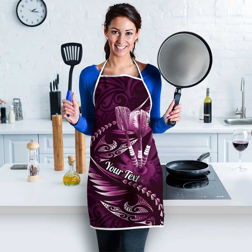 Personalised All Pink New Zealand Darts Apron Aoteroa Fern Maori Galaxy Style - Aussie Hoodie