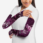 Personalised All Pink New Zealand Darts Arm Sleeves Aoteroa Fern Maori Galaxy Style - Aussie Hoodie